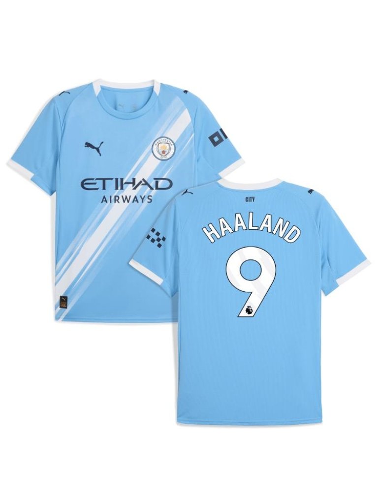 Erling Haaland Blue Soccer Jersey